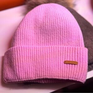 Pink Wool Winter Hat Beanie